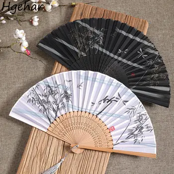 Kitajski Slog Bambusa Ljubitelje Retro Klasična Zložljiva Ročni Poletje Prenosni Tassel Dekorativna Darila Tradicionalnih Okraski