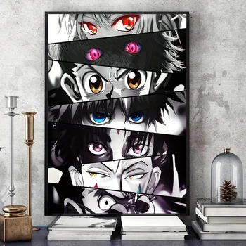 1pc Anime Oči Wall Art Plakat Platno Slikarstvo Sodobne Plakat, Doma Dekoracijo za Dnevni Sobi, Otroški Sobi, Brez Okvirja