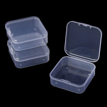 3PCS Pregleden Škatla za Shranjevanje Kvadratnih Majhnih Predmetov Primeru Pakiranje Škatle za Nakit Kroglice Posodo manjše izdelke Organizator Ribiška Orodja