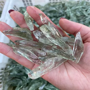 Debelo Naravno Zeleno Kristalno Jasno Quartz Crystal Palico Točke Gemstone Aromo Razpršene Kamen, Mineralne Vzorcu Reiki Healing Hom