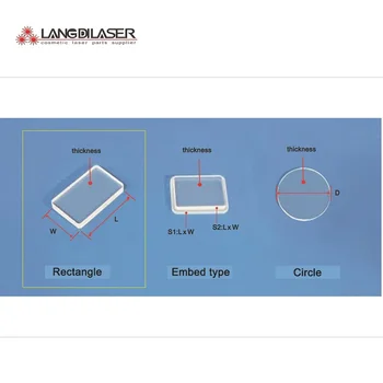 Laser Zaščito Okna / Velikost 56.5*12*1 mm-Za Cosmetical Diode Laser z BBAR@AR@700nm~1100nm