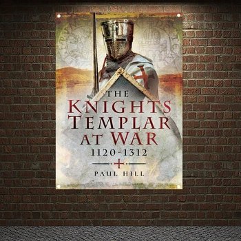 Srednjeveški Vitezi Kristusa Zgodovina Plakat Transparenti Wall Art Letnik Vitezov Templjarjev Steni Visi Napadanje Slike Doma Dekor N5