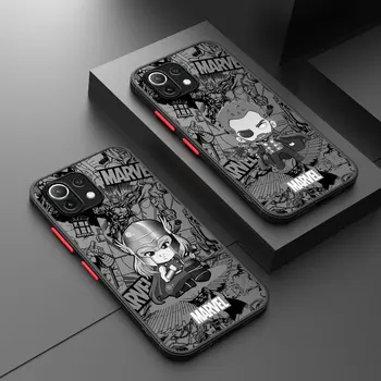 Marvel Smešno Stripov Motnega Primeru Za Xiaomi Mi Poco X3 NFC 11T Pro 11 Lite X5 F3 12 13 9T 10T X4 F1 C40 12T M5 M3 Telefon Kritje