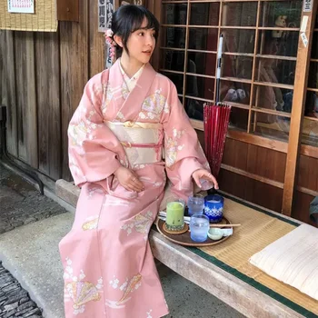 LKSK Ženska Japonski Kimono Jopico Cosplay Majica Bluzo Japonski Yukata Ženski Poletni Plaži Fotografije Oblačil Kimono 2023