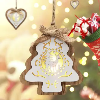 Ustvarjalne Božič Obesek Visi Dekorativni DIY Božič Obesek Visi Ročno Pentagram Ljubezen Srce Božič Drevo Ornament