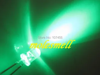 5 mm okrogle led 5mm led zeleno za 100 prosto upori 5mm light-emitting diode 5mm vodo jasno krog zelena led