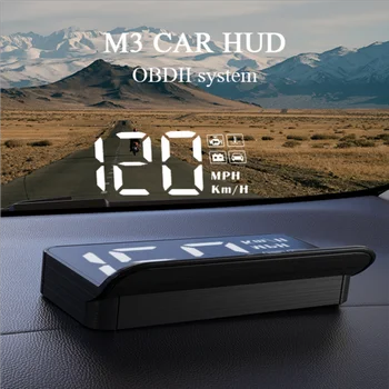 WYING M3 Auto GPS OBD2 Head-Up Zaslon Digitalni Avto merilnik Hitrosti Dodatki Avto Elektronike HUD Projektor Zaslonu Za Vsa vozila