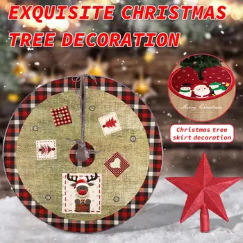 Božič Utenciles Ponovno Praznično Edinstveno Božično Drevo Pokrivalo Sijoče Počitnice Okraski Za Božično Drevo Preprogo Trajne