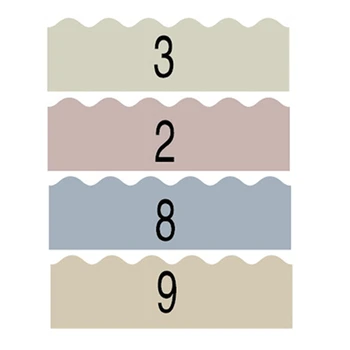 4 Roll Morandi Barve, Valoviti Rob Nalepka Razredu Oglasni Deski Decors Oglasni Deski Meji Občutljivo Meji Trim