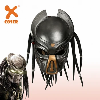 XCOSER, Predator, Cosplay Čelada Polno Glavo Smolo Masko 1:1 Obsega Replika Kostum Halloween Kostume Za Odrasle