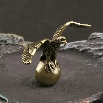 Trdni Brass Orel Figur Majhen Kip Doma Okraski, Živalske Figurice Darilo