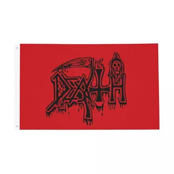 Smrti Rock Logotip Zastavo Notranja Zunanja Banner Poliester Dekoracijo Trajne 60x90 90x150cm Zastav