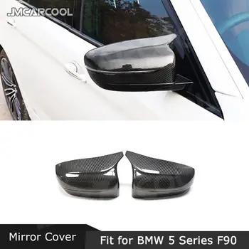 ABS/Ogljikovih Vlaken Materiala Rearview Mirror Pokrovi za BMW serije 5 F90 M5 2017 2018 2019 2020 LHD