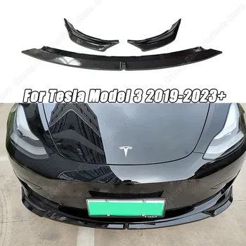 Za Tesla Model 3 2019-2023+ Avto Spredaj Zadnji Odbijač za Ustnice Brado Difuzor Body Kit Spojler Deflektor Zunanjost Pribor Iskanje ABS