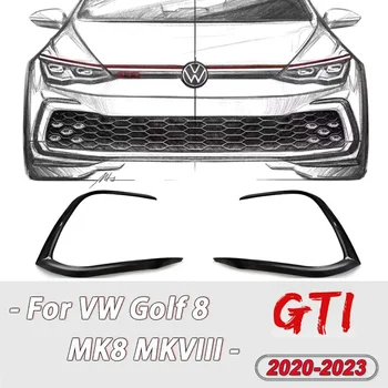 Za VW Golf 8 MK8 GTI 2020 2021 2022 Sprednji Odbijač Luči za Meglo Spodnja Mreža Okvir Spojler Splitter Avto Spremembe ABS Sijaj Črna