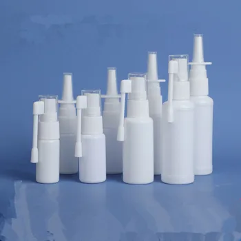 2 x 10 ml/20ml/30ml Bele Prazne Plastične Pršilo za nos Steklenice Črpalka Škropilnica Megle Nos Spray ponovno napolniti Steklenico za Medicinske Embalaže