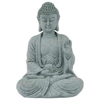 Visoka Kakovost Sedi Buda Smolo Vrt Ornament Buda Ornament Peščenjak Smolo Kip Decor Stone Zen Učinek