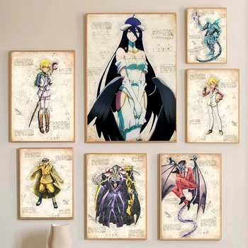 Retro Skica Stripi Vrhovni Plakat Anime Slika Wall Art Fantje Soba Dekor Letnik Platna, Plakati, Estetski Okras Manga