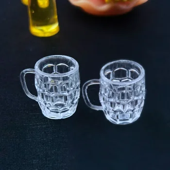 NOVO 2PCS Mini Vrčkov Piva Simulacije Kozarec Vina Model Winebowl Obsega Modele Mini Okras za Dom Dekor Obrti Namizno Dekoracijo