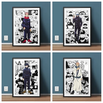 Japonske Anime Jujutsu Kaisen Plakat Risanka Plakati Manga Platno Stensko Slikarstvo Umetnost Doma Dekor Slike, Ki Živijo Otroci Soba Decoratio