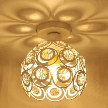Lepe Kristalno Stropne Luči Kritje E27 Vtičnica Obesek Lampshade Doma Dekor