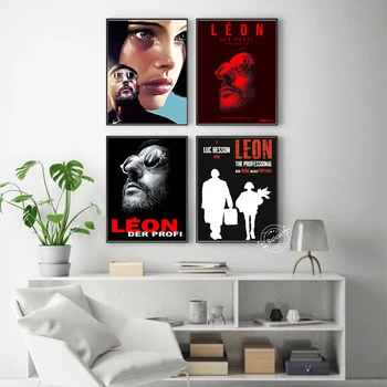 Leon Plakat Klasične Filmske Platno Umetniško Sliko Stenske Nalepke Doma Dekor Darilo