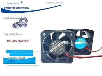 50*50*20 MM 5020 Fan 5 cm/cm 5V 12V 24V Motherboard Primeru Računalnik Hladilni Ventilator USB