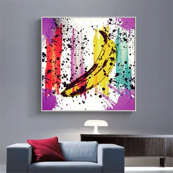 Platno Barvanje Grafitov Banana Pop Art Plakat, Tisk Na Platno, Nordijska Stenskih Slikah, Za Dnevna Soba Dekoracijo Doma Brez Okvirjev